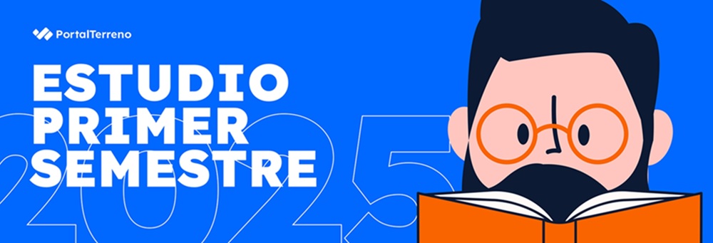 Blogcover Estudio Primer Semestre 2025 PortalTerreno. (Fuente: PortalTerreno).