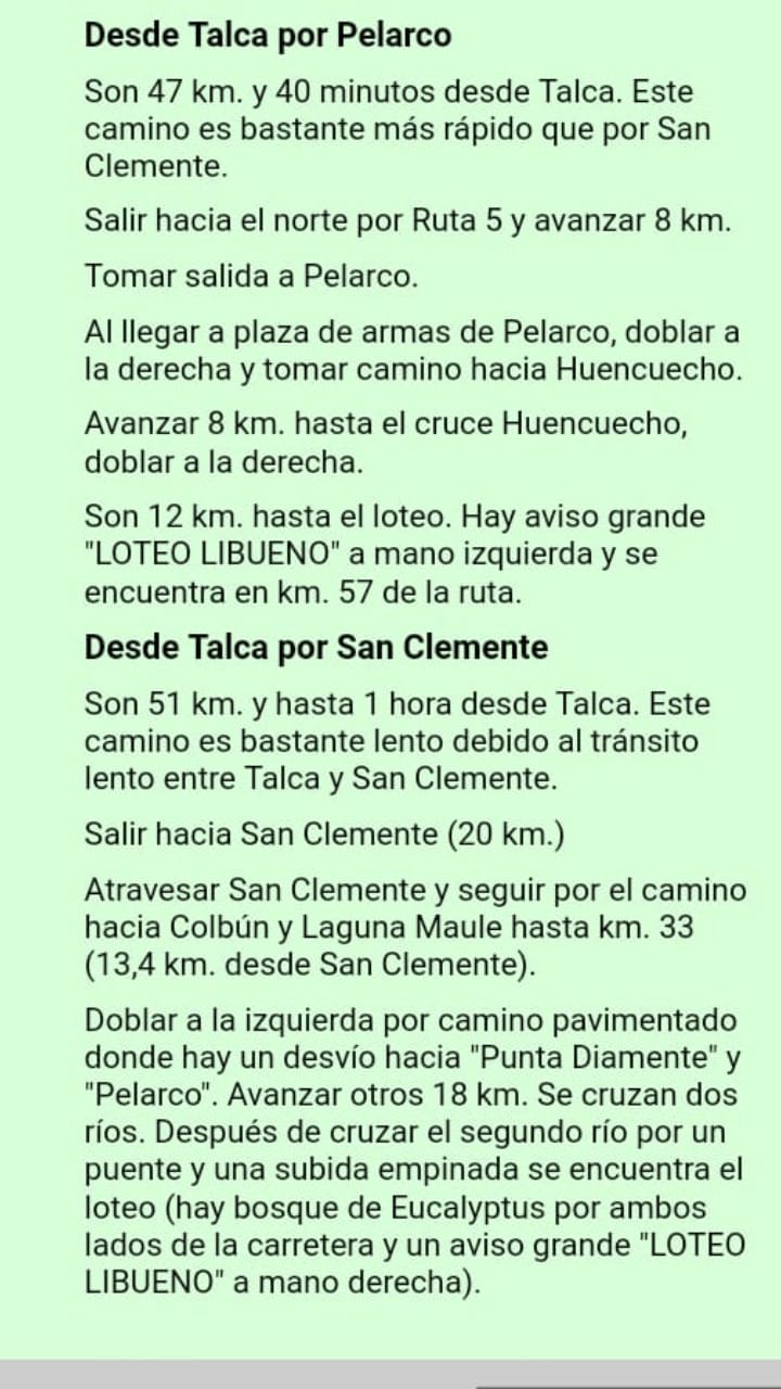 Venta Agrícola Pelarco - Maule