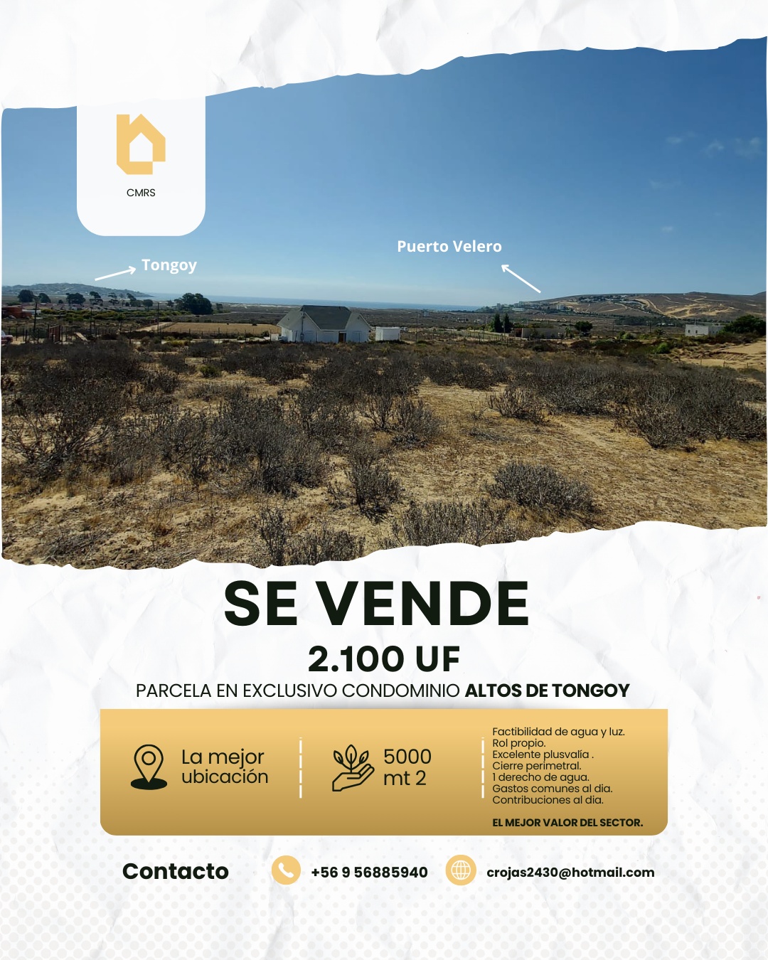 Venta Parcela Tongoy - Coquimbo