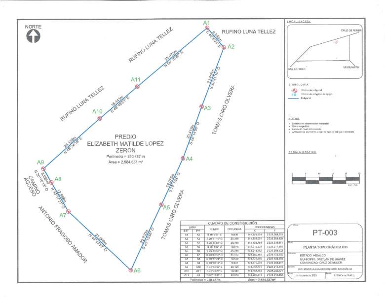 Venta Terreno / Lote Cruz de Mujer - Omitlán de Juárez