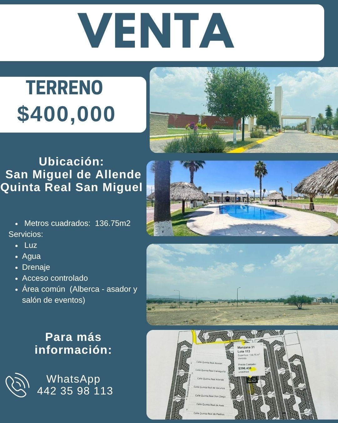 Venta Terreno / Lote Los Rodriguez - San Miguel de Allende