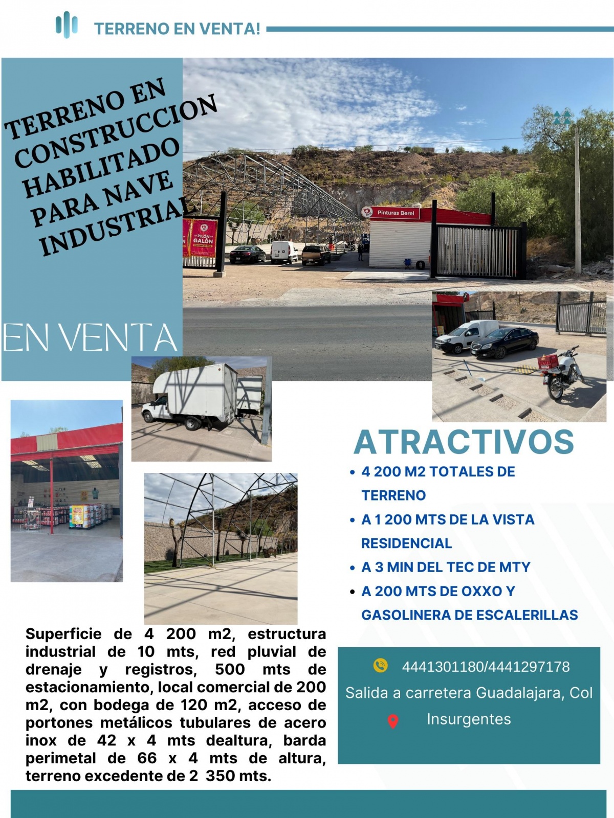 Venta Industrial Insurgentes - San Luis Potosí