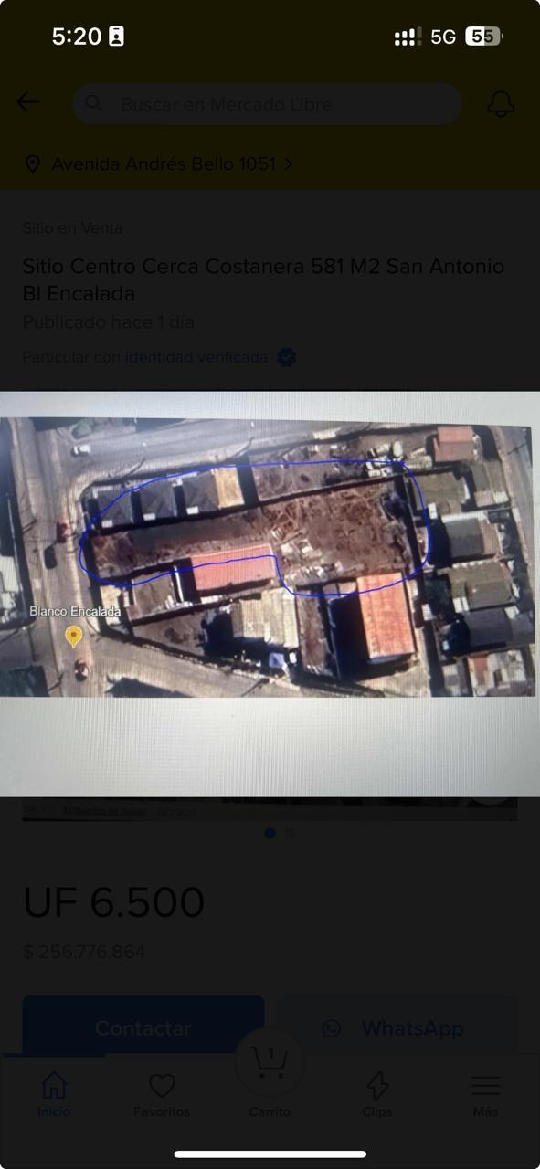 Venta Sitio San Antonio - Valparaíso