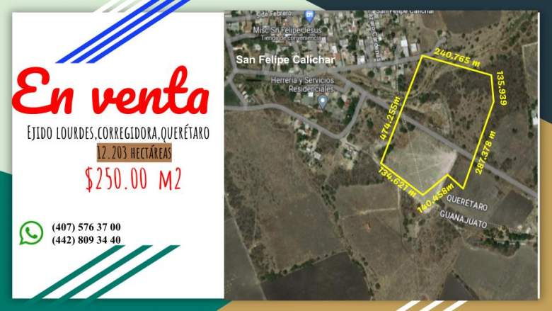 Venta Terreno / Lote Lourdes - Corregidora