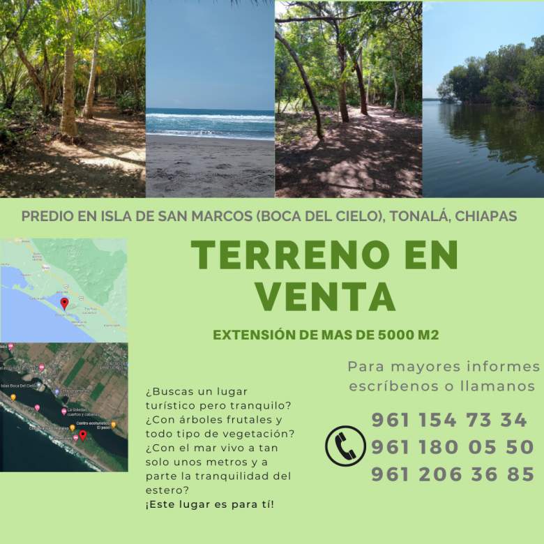 Venta Terreno / Lote Boca del Cielo - Tonalá