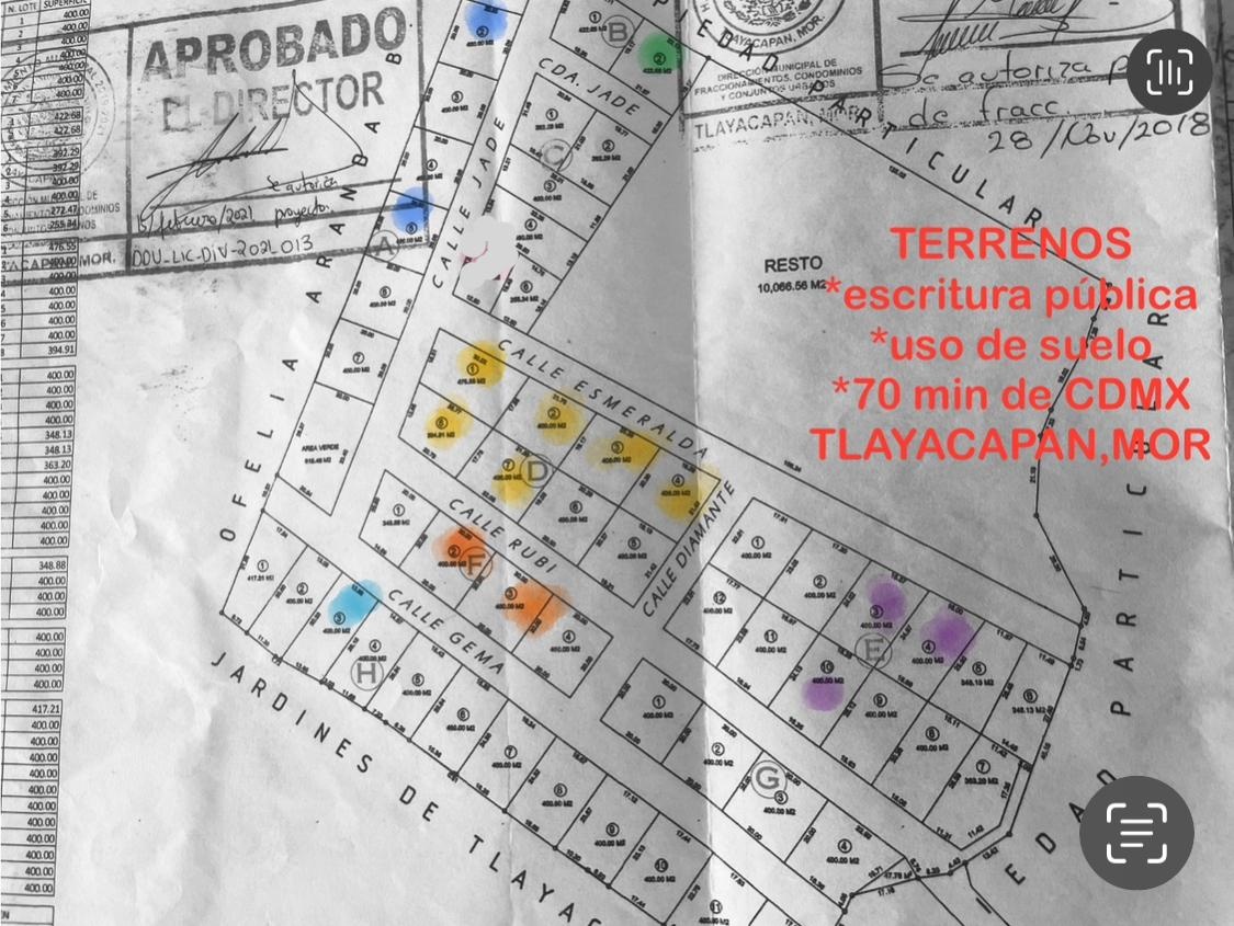 Venta Terreno / Lote Joyas del Astillero - Tlayacapan