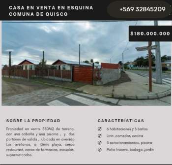 Venta Terreno El quisco - Valparaíso