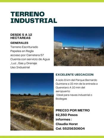 Venta Industrial El Marqués - Querétaro
