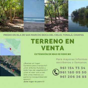 Venta Terreno / Lote Boca del Cielo - Tonalá