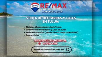 Venta Terreno / Lote Tulum Centro - Tulum