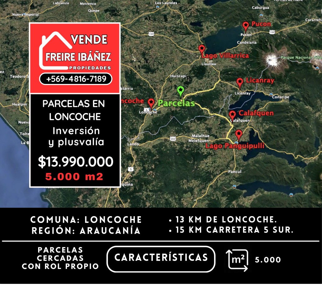 Venta Parcela Loncoche - La Araucanía