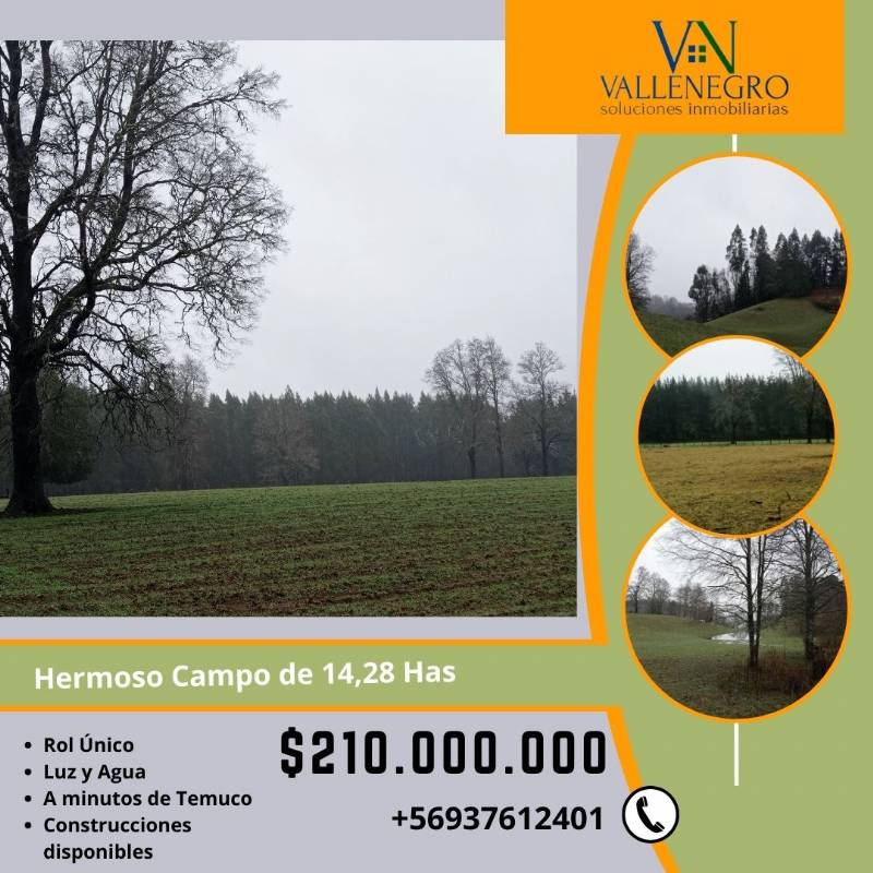 Venta Agrícola Vilcún - La Araucanía