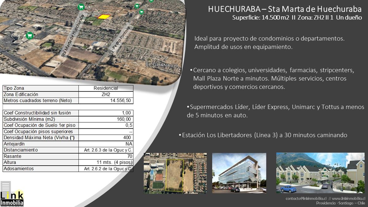 Venta Sitio Huechuraba - Región Metropolitana
